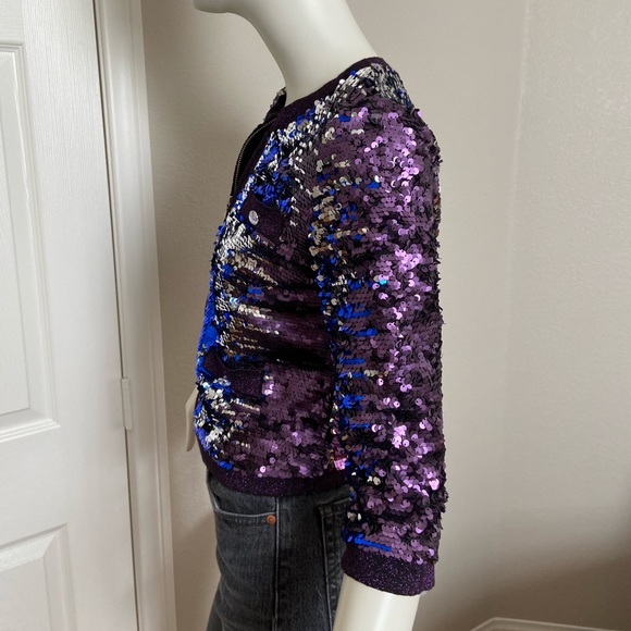 Michael Simon Allover Sequins Jacket Petite Medium - Picture 9 of 13